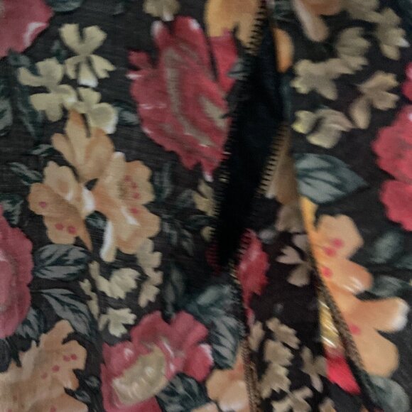 Gitano vtg size Medium floral button up blouse women’s Long sleeve - Picture 7 of 10
